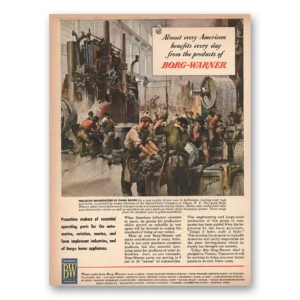 1945 Borg-Warner Print Ad | American Benefits