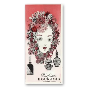 1945 Parfums Bourjois Print Ad | Evening In Paris