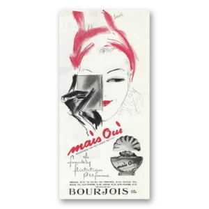 1945 Mais Oui Perfume Print Ad | Flirtatious