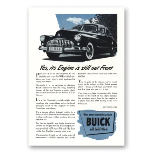 1945 Buick Print Ad | Still Out Front