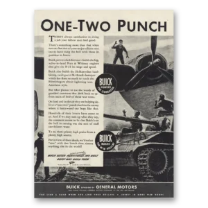 1945 Buick Aviation Print Ad | One Two Punch