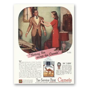 1945 Camel Cigarettes Print Ad | Nothing Fits