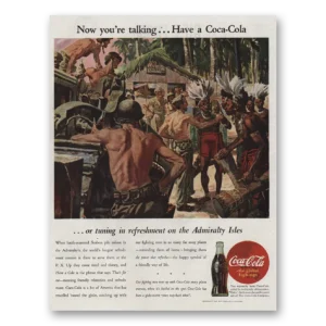 1945 Coca Cola Print Ad | Admiralty Isles