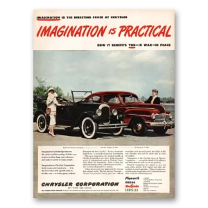 1945 Chrysler Corporation Print Ad | Imagination Practical