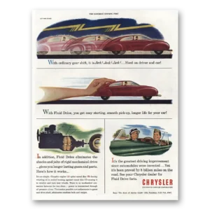 1945 Chrysler Print Ad | Gear Shift Jerk