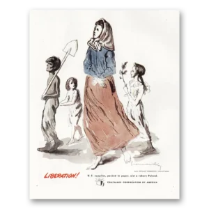 1945 Container Corporation of America Print Ad | Liberation