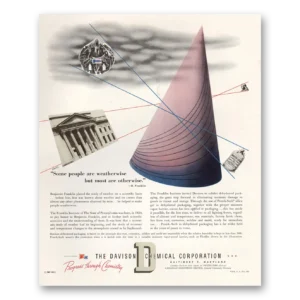 1945 Davison Chemical Print Ad | Weatherwise