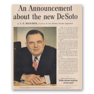 1945 DeSoto Print Ad | Desoto Bleicher
