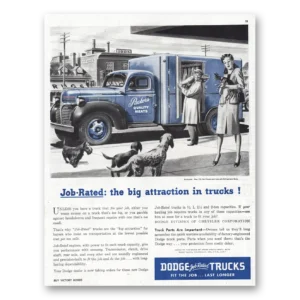 1945 Dodge Trucks Print Ad | Big Attraction