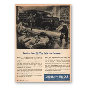 1945 Dodge Trucks Print Ad | Fit Job