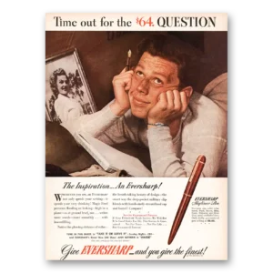 1945 Wahl Eversharp Print Ad | 64 Question
