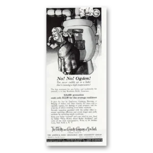 1945 Fidelity and Casualty Company Print Ad | No Ogden