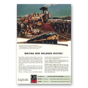1945 GM Electro Motive Print Ad | Railroad History