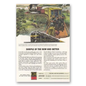 1945 GM Electro Motive Print Ad | Sample