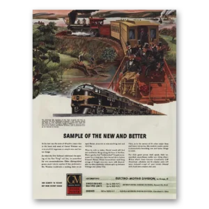 1945 GM Diesel Power Print Ad | Sample  New