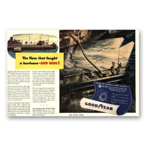 1945 Goodyear Print Ad | Fought Hurricane