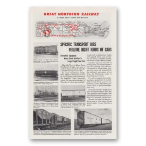 1945 Great Northern Railway Print Ad | Transport Jobs