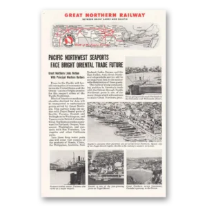 1945 Great Northern Railway Print Ad | Pacific Northwest