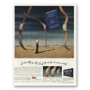 1945 Gruen Watch Print Ad | So Beautiful