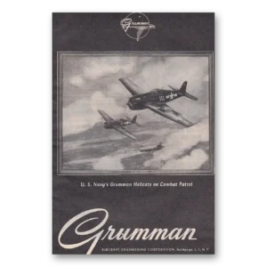 1945 Grumman Print Ad | Hellcats