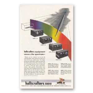 1945 Hallicrafters Print Ad | Covers Spectrum