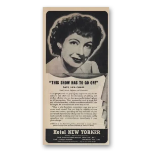 1945 Hotel New Yorker Print Ad | Hotel New Yorker