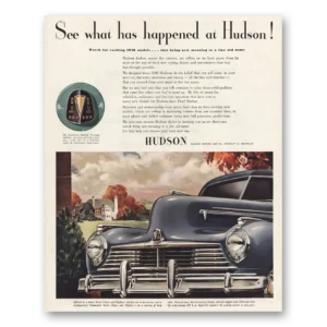 1945 Hudson Motor Car Print Ad | See What Happened