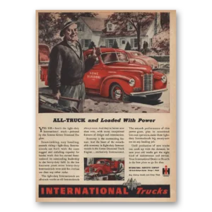 1945 International Trucks Print Ad | Loaded Power