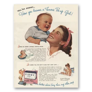 1945 Ivory Soap Print Ad | Pin Up Girl