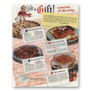1945 Karo Print Ad | Gift