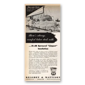 1945 Keasbey & Mattison Print Ad | Sprayed Limpet