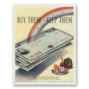 1945 Kentucky Tavern Whiskey Print Ad | Buy Them