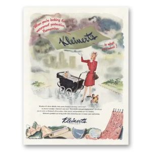 1945 Kleinerts Print Ad | Looking For Waterproof Protection