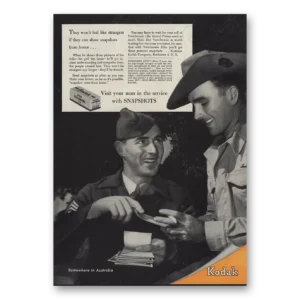 1945 Kodak Film Print Ad | Like Strangers
