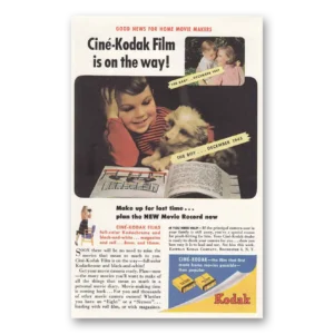 1945 Kodak Film Print Ad | Baby Boy