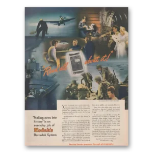 1945 Kodak Recordak System Print Ad | Read All About It