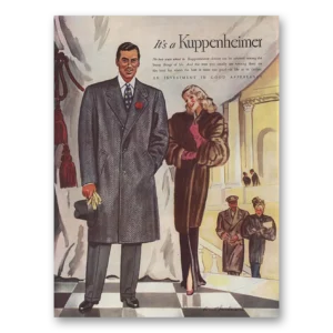 1945 Kuppenheimer Print Ad | No Two Ways