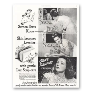 1945 Lux Soap Print Ad | Lux Soap