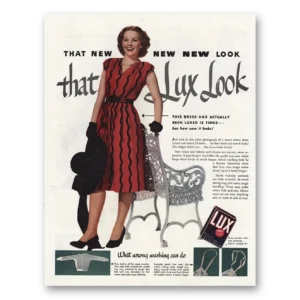 1945 Lux Soap Print Ad | That Lux Look