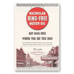 1945 Macmillan Oil Print Ad | Chinatown