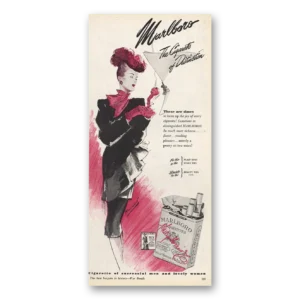1945 Marlboro Cigarettes Print Ad | Cigarette Distinction
