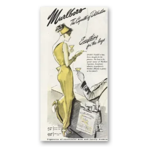 1945 Marlboro Cigarettes Print Ad | Everything Boys