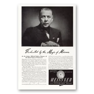 1945 Meissner Radio Phonograph Print Ad | Wilfred Pelletier