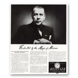 1945 Meissner Radio Phonograph Print Ad | Metropolitan Opera