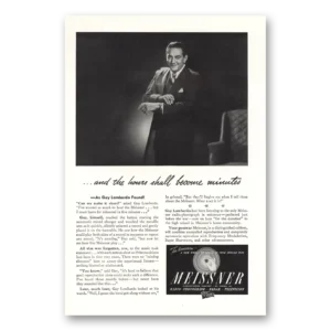 1945 Meissner Radio Phonograph Print Ad | Guy Lombardo