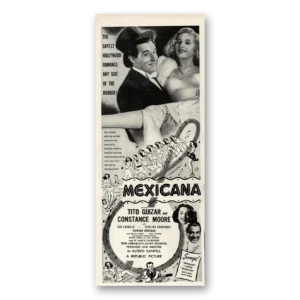 1945 Mexicana Movie Promo Print Ad | Tito Guizar