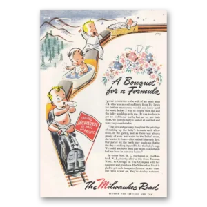 1945 Milwaukee Road Print Ad | Bouquet Formula
