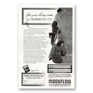1945 Moduflow Print Ad | Thermometer Test