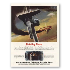 1945 North American Aviation Print Ad | Finishing Touch