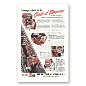 1945 New York Central Print Ad | Coach Tomorrow